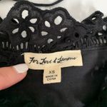 For Love & Lemons Anabelle Eyelet Crop Top Women's XS in Black Photo 9