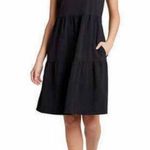 Frye  Black Midi Dress with pockets Size Medium Photo 0