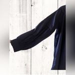 Harshman ’s Fiona Cotton Dress Dark Navy Long Puff Sleeves Size Small NWT Photo 5