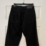 ZARA black jeans cotton high rise tapered leg 4 Photo 5