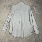 Anthropologie Holding Horses Shirt Womens Small Blue Chambray Pearl Snap Western Photo 2
