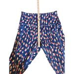 Zyia Drop Of Spring Cropped Light N Tight Blue Pink Polka Dot Athletic leggings Photo 3