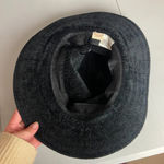 Altar'd State Western Wide Brim Chenille Velour Black Braided Rope Hat Fedora Photo 0