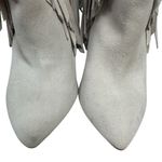 Steve Madden Fringe Suede Pointed Toe Cone Heel Ankle Booties Slip On Women’s 7 Photo 9