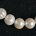 Classically Elegant Cultured Freshwater White Luster Pearl 18” Strand Necklace Photo 1