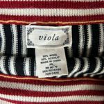 Anthropologie Viola Women’s Wool Blend Trumpet Fit and Flare Striped Midi Skirt Photo 4