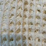 POL  Ivory Crochet Mesh Knit Top sz m/l Photo 6