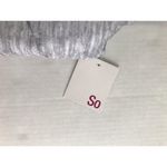 SO  Puffer Vest Gray Print Full Zipper Pockets Size XS NWT 100% Polyester Photo 4