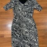 Adrianna Papell  Dress Shutter Pleaded Snakeskin Pattern Photo 0