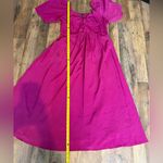 PRETTYGARDEN Chic Off-Shoulder Magenta Midi Dress size XL Photo 7