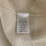 Talbots Ivory Cashmere V Neck Long Sleeve Classic Sweater Medium Photo 3