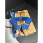 Dansko  Lacee Burnished Calf Leather‎ Strappy Sandal Cobalt Blue Womens 40 US 9.5 Photo 2