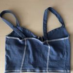 PacSun Pac Cares baby blue cropped corset style outline tank top Photo 4