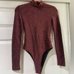 Bardot NWT  Glittery Dark Red Bodysuit Size XS US Size 2 Photo 0