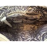 Brighton  Barbados Cream Leather Hobo Shoulder Bag Gold Metallic Braided Handle Photo 5