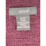 Aerie  Women's Knitted Long Sleeve Hoodie Pullover Sweater Red Purple Size XS Photo 2