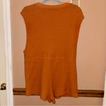 Urban Outfitters UO Out From Under Ty Waffle Knit Button Front Romper Playsuit Terracotta XS Photo 2