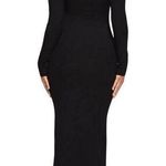 SKIMS Women's Solid Soft Lounge Long Sleeve Dress Onyx Size Small NWT Photo 3