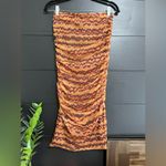 ZARA  Animal Print Ruched Bodycon Mermaid Tail Dress/Skirt Women’s Sz S NWT Photo 1