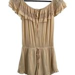 Cotton Candy LA  Cream Ruffle Romper Size Small New Photo 0
