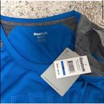 Reebok š cap sleeve scoop neck pullover athletic top blue gray extra small Photo 2