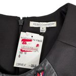 Rebecca Minkoff Black Leather & Neoprene Embroidered Sheath Dress | Size 6 | NWT Photo 8