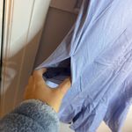 Uniqlo  Periwinkle Ruffle Hem T-Shirt Dress Photo 4