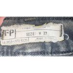 Free People  Cut Off Shorts Dark Wash Button Fly Distressed Women's 27 Mid Rise Photo 4