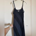 Frederick's of Hollywood  Vintage 90s Y2K Spiral Sheer Maxi Dress Sz L Black Mesh Photo 6