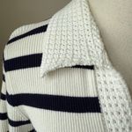 Tuckernuck Caroline Constas Crochet Collar Ribbed Nautical Stripe Blue White S Photo 4