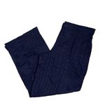 ZARA Navy Blue Cotton Lightweight Embroidered
Pants/Trousers(Size Large) Photo 2