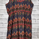 I Love H81 Los Angeles Womens Medium Multicolor Diamond Print Dress Sleeveless Photo 0
