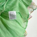 Rococo Sand | Resort Ruched Strapless Floral Mini Dress in Green Blue Size M Photo 5