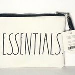 Rae Dunn NEW  Essentials White Ivory Zippered Pouch Photo 0