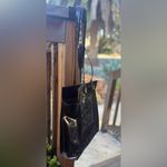 Saks 5th Avenue Vintage Saks Fifth Ave Black Patent Shopper Tote, See Through Front Panel Photo 6