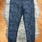 Active USA Zyia Active High Rise Leopard Scrunch Navy Blue Black 7/8 Leggings Size 16-18 Photo 2