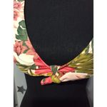 Kona Sol  Small Tropical Bikini Top Tie Front Pink Womens Photo 3