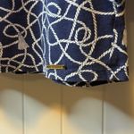 Michael Kors Nautical Rope Print Boat Neck 3/4 Sleeve Tunic Top Women's Size S Blue Photo 4