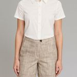 Carolina Herrera  linen high waisted shorts 4 Photo 0