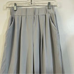 ADAY  Cooler Days Culottes Cloud XS Cool Gray Wide Leg Cropped Slit Resort Photo 6