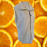 Caroline Rose Quilted‎ White Full Zip Vest Size Medium Photo 6