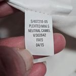 Old Navy Camel ZigZag Patterned Pleated Mini Skirt Size XS Photo 5