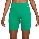 Nike One Mid-Rise 7" Bike Shorts, Neptune Green, Size Large, New with Tag Photo 2