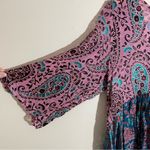 Anthropologie Valo Velvet Burnout Paisley Blouse Photo 3