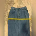 Women’s Vintage Oatbrook Long Jean Skirt Blue Size 26 Photo 5