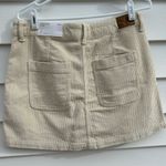 American Eagle  Outfitters Cream Corduroy Skirt Photo 1