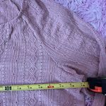 Frye Blush Pink Eyelet Long Sleeve Peasant Top Button Up Bohemian Blouse Photo 4