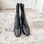 Diane Von Furstenberg  DVF Leather Paden Lace Up Bootie Heel Photo 6