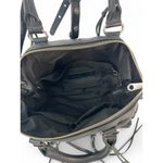 Rebecca Minkoff Moto Satchel Tote, Black Purse Crossbody Bag Top Handle Leather Photo 3