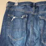 American Eagle 90s Flare Jeans 16 Short Comfort Stretch Waist Distressed Hem Photo 7
